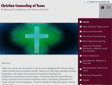 Tablet Screenshot of christiancounselingoftexas.com